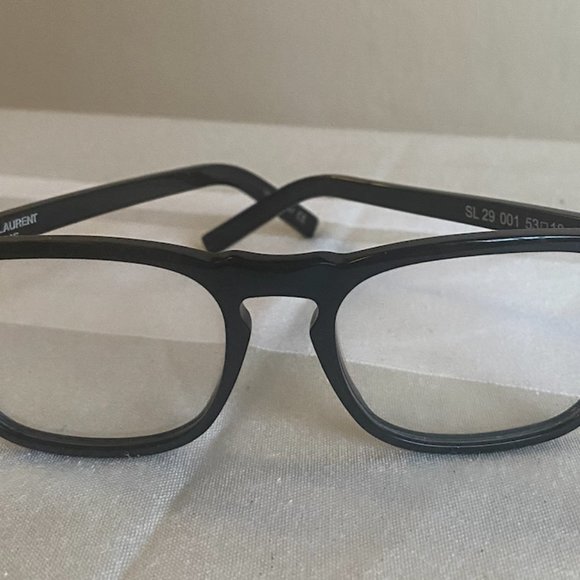 Saint Laurent Black Rectangular Eyewear Frames SL 29 001 53 18-140 - Picture 1 of 4